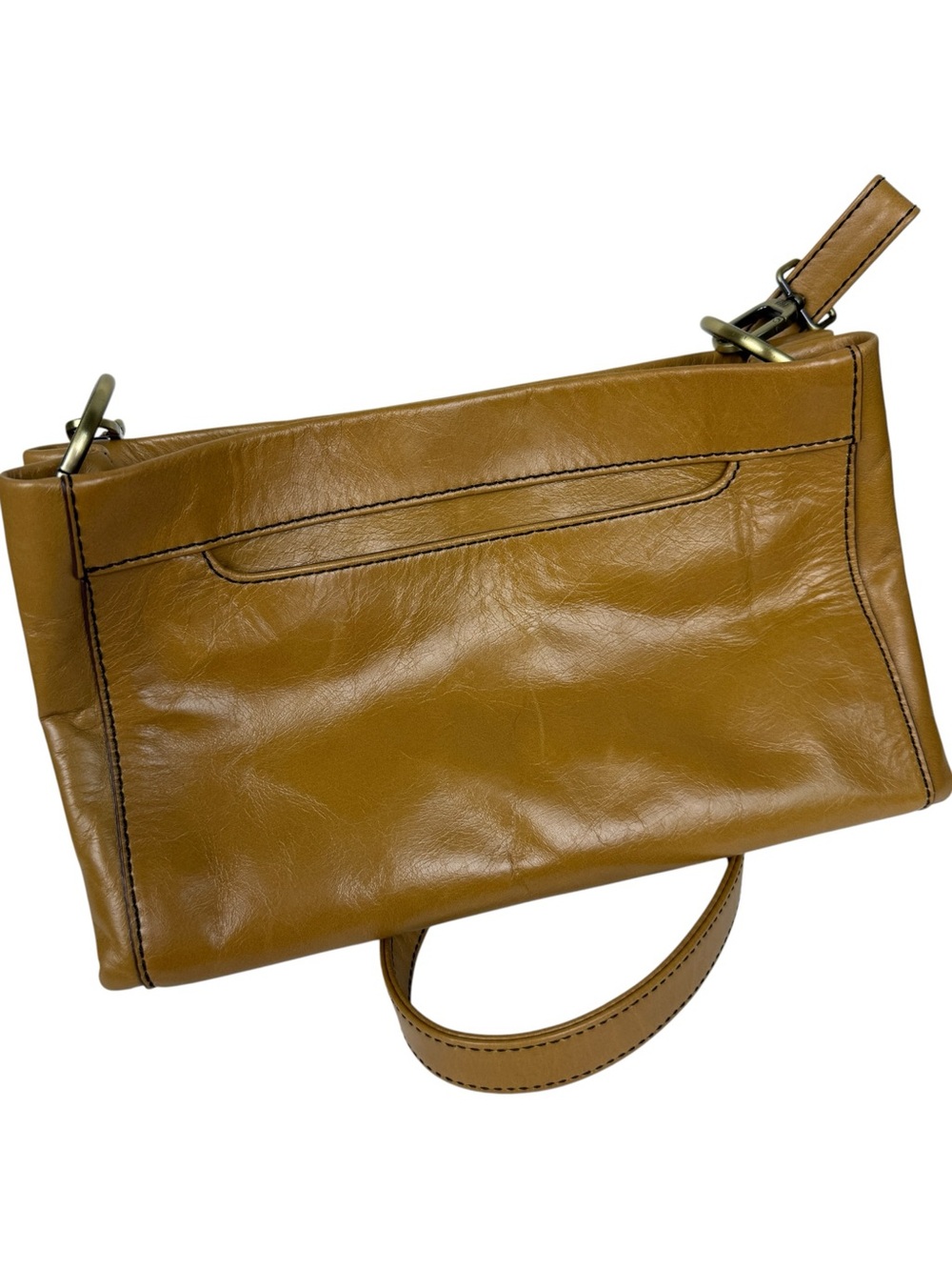 HOBO Seneca Natural Color Leather Satchel Bag - Picture 4 of 7